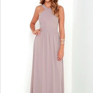 Lulus Bridesmaid Dress Air of Romance taupe dress